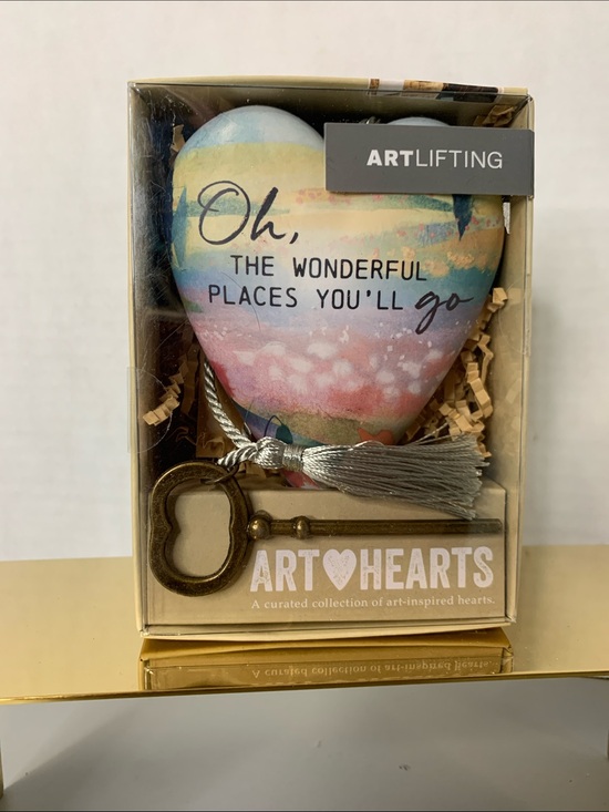Demdaco Other - 'Oh, The Wonderful Places You'll Go' hanging or sitting Heart w/tassel